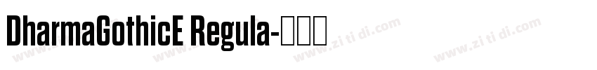 DharmaGothicE Regula字体转换